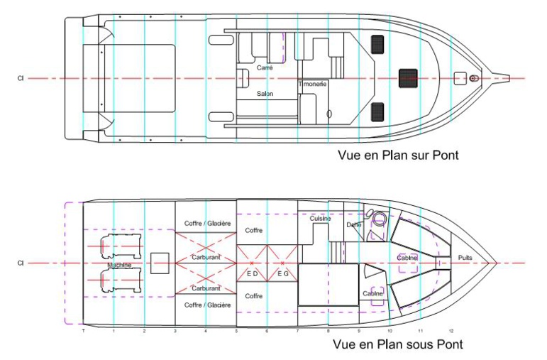 Concpetion d'un Bateau de Plaisance de 14 mètres Concpetion d'un Bateau de Plaisance de 14 mètres